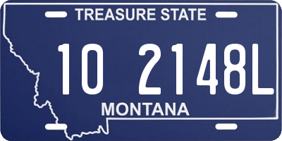 MT license plate 102148L