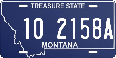 MT license plate 102158A