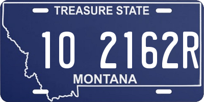 MT license plate 102162R