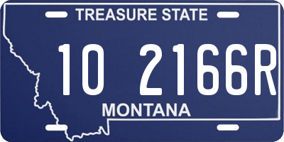 MT license plate 102166R