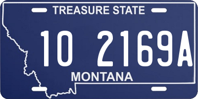 MT license plate 102169A