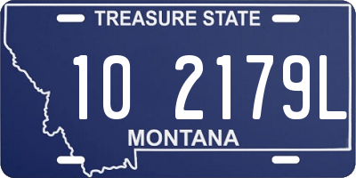 MT license plate 102179L