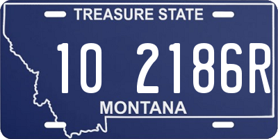 MT license plate 102186R