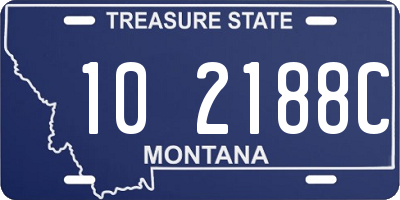 MT license plate 102188C