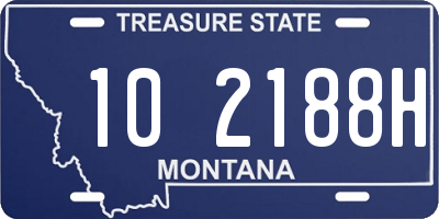 MT license plate 102188H