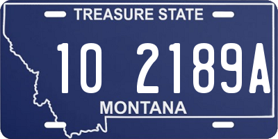 MT license plate 102189A