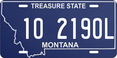 MT license plate 102190L