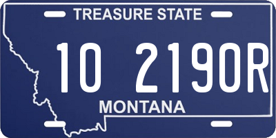 MT license plate 102190R