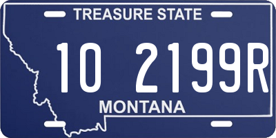 MT license plate 102199R