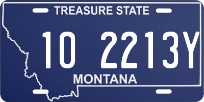 MT license plate 102213Y