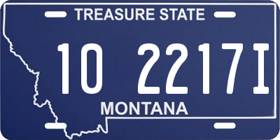 MT license plate 102217I