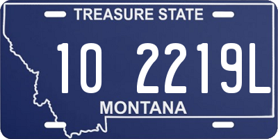 MT license plate 102219L