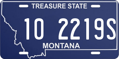 MT license plate 102219S