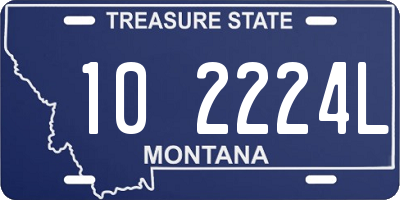 MT license plate 102224L