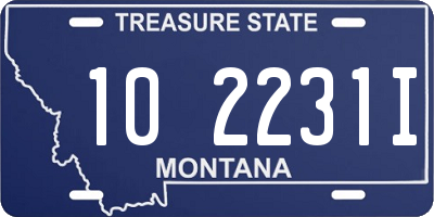 MT license plate 102231I