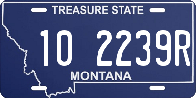 MT license plate 102239R