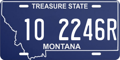 MT license plate 102246R