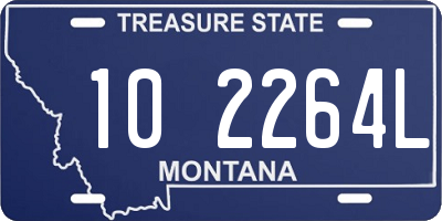 MT license plate 102264L