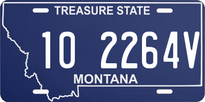 MT license plate 102264V