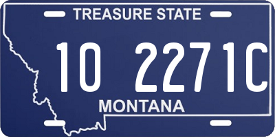 MT license plate 102271C