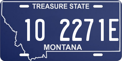 MT license plate 102271E