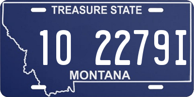 MT license plate 102279I