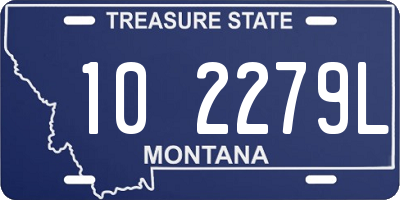 MT license plate 102279L