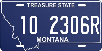 MT license plate 102306R