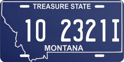 MT license plate 102321I