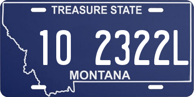 MT license plate 102322L