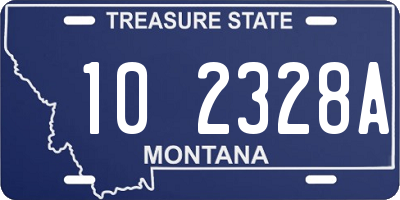 MT license plate 102328A