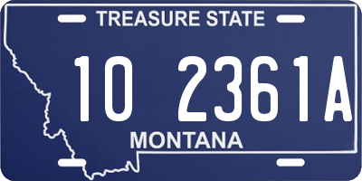 MT license plate 102361A