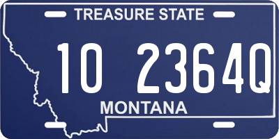 MT license plate 102364Q