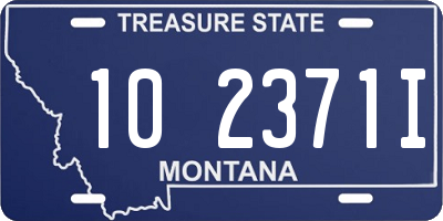 MT license plate 102371I