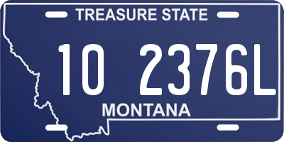 MT license plate 102376L