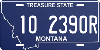 MT license plate 102390R