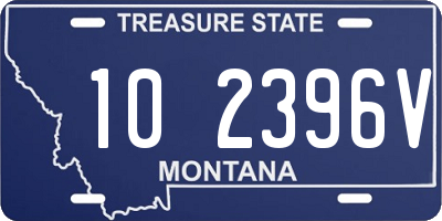 MT license plate 102396V