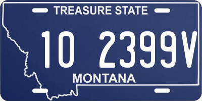 MT license plate 102399V