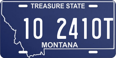 MT license plate 102410T