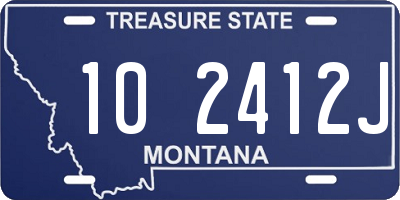 MT license plate 102412J