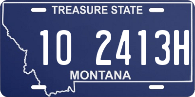 MT license plate 102413H