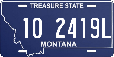 MT license plate 102419L