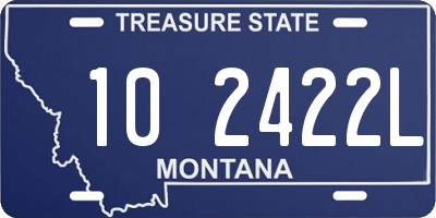 MT license plate 102422L