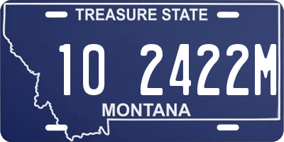 MT license plate 102422M