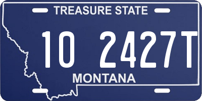 MT license plate 102427T