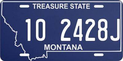 MT license plate 102428J