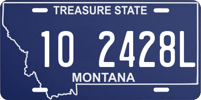 MT license plate 102428L