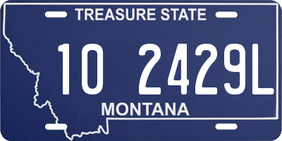 MT license plate 102429L