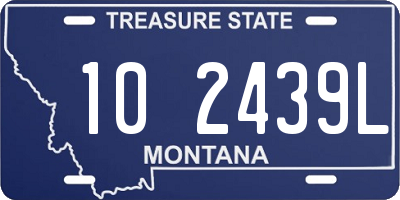 MT license plate 102439L