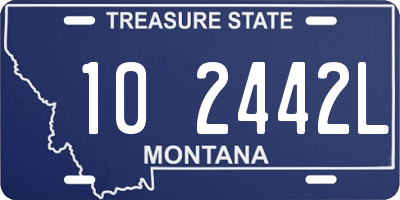 MT license plate 102442L